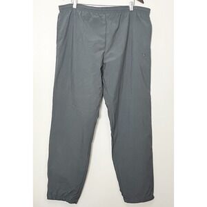 Vintage Champion Windbreaker Pants Men's XXL Gray Ankle Zip Gym Workout Lined
